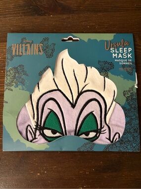Disney Ursula Plush Sleep Mask in Purple and Green